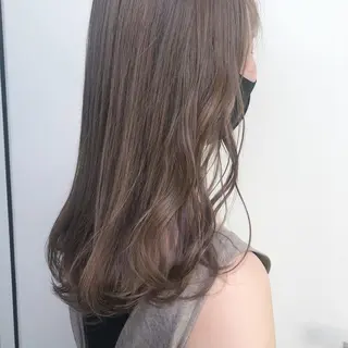 セミロング カラー salowin SHIBUYA me+店所属・kasumi/渋谷/ パーマのヘアスタイル