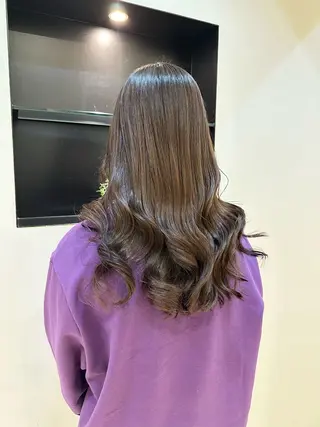 ロング カラー TAYA大阪上本町所属・十場【髪質改善】 【ダブルカラー】のヘアスタイル