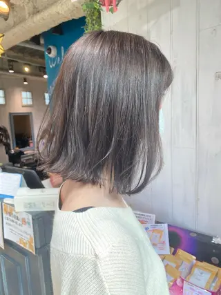 ミディアム カラー 縮毛矯正⭐️ TAKAHIROのヘアスタイル