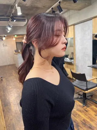 ミディアム foi. フォワ所属・🇰🇷韓国トレンド ヘア🇰🇷高田のヘアスタイル
