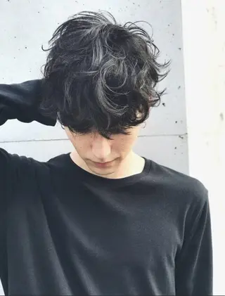 パーマ メンズ 川口開世 layer cutのヘアスタイル