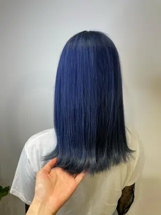 セミロング 暖色カラー🍊 ボブ🌿顔周りcutのヘアスタイル