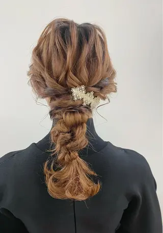 セミロング ヘアアレンジ GRANLUSSO 〜グランルッソ駅前店所属・木口 嘉美のヘアスタイル