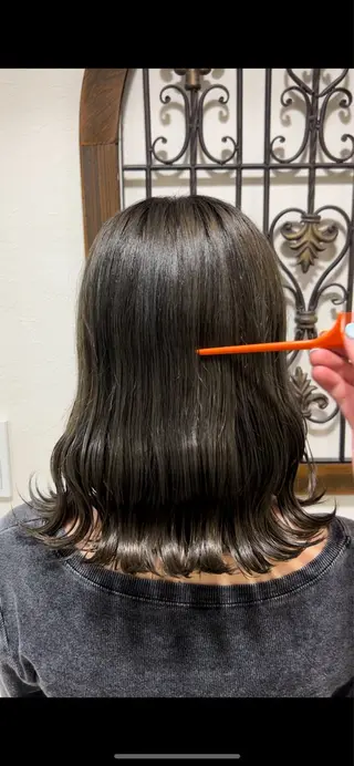 ミディアム ブリーチカラー/原宿 /髪質改善/shinのヘアスタイル