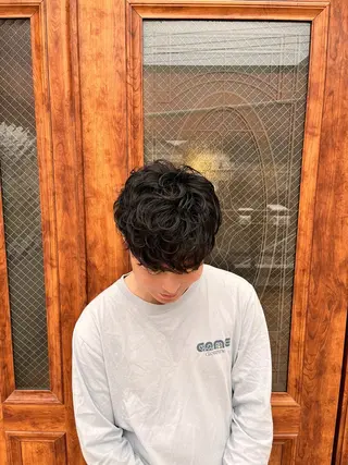 ショート パーマ メンズ Hair Salon FIKA（ヘアサロンフィーカ）所属・メンズパーマモデル /FIKAスズキのヘアスタイル