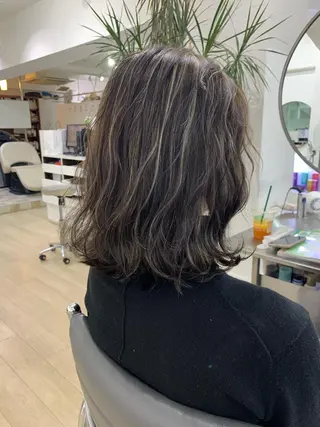 ミディアム カラー Reb_keiji 👑小倉圭司のヘアスタイル