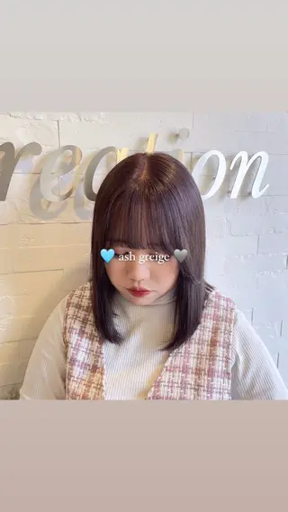 ミディアム レイヤーカット🩵 盛れ顔周り/Miuのヘアスタイル