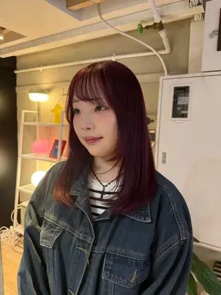 ミディアム カラー ヘアアレンジ 海外/ハイトーン🪽 ☯️ami☯️のヘアスタイル