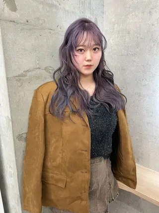 ロング ブリーチ/ベージュ 💕/momoaのヘアスタイル