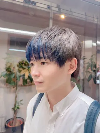 カラー メンズ 髪質改善&ストレート ✂︎鈴木青樹のヘアスタイル