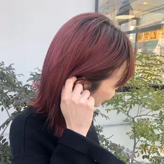 ショート カラー ヘアアレンジ ゴトウ  アヤ bisou hairのヘアスタイル