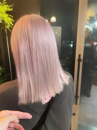 セミロング カラー かわさき ともやのヘアスタイル