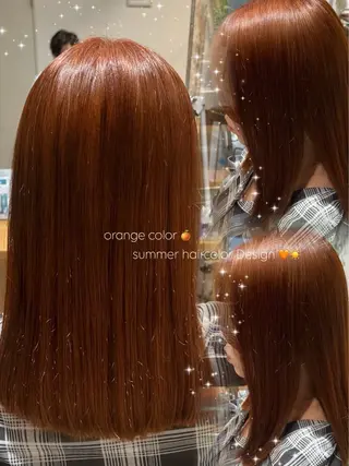 セミロング カラー ✨ショート/ボブ 縮毛矯正✨アキラのヘアスタイル