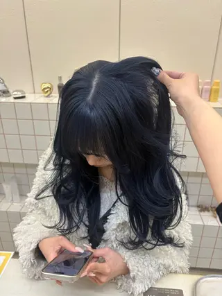 ロング カラー NIKO/名古屋/ 伏見/花屋併設のヘアスタイル