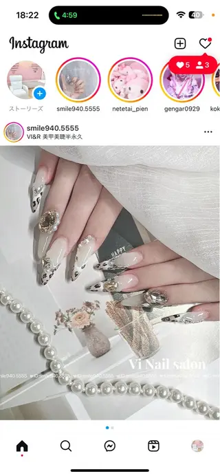 ネイル Hanaai Salon新宿店のネイルデザイン