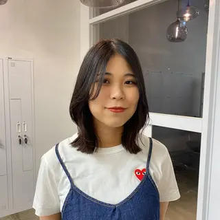 ミディアム clear of hair　 池下店所属・川角 しなのヘアスタイル