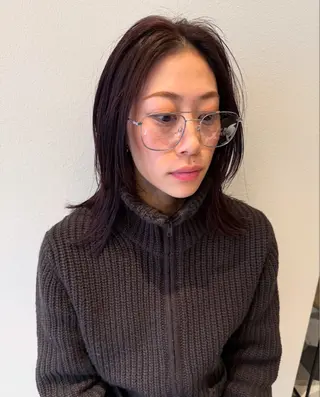 ミディアム カラー ブリーチ/アレンジ 天満/chihiroのヘアスタイル