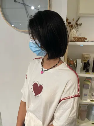 ショート 髪質改善×艶カラー ANDIAMO 楓のヘアスタイル