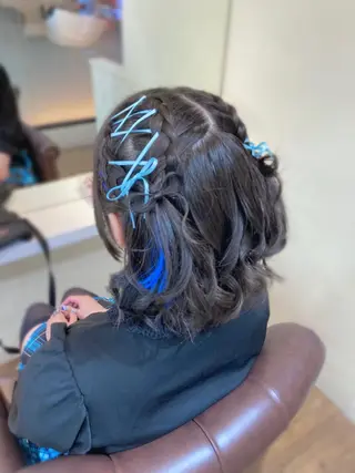 ミディアム ヘアアレンジ ヘアセット/エクステ cocoro🐹🎀のヘアスタイル