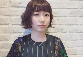 ミディアム カラー パーマ ヘアアレンジ la fith所属・rico_by ヘアとアイブロウのヘアスタイル