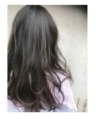 セミロング カラー vato マンツーマンサロンのヘアスタイル