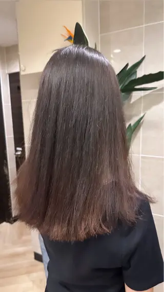 ロング 縮毛矯正&髪質改善/ きょうの🐺のヘアスタイル