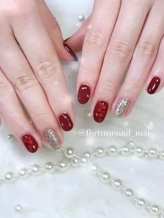 ネイル 🎀Mai 🎀12/17空✩⡱のネイルデザイン