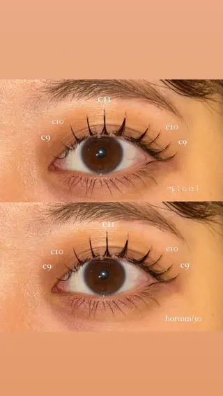 マツエク・マツパ NORA senaのマツエク・マツパデザイン