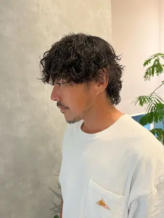 ミディアム パーマ メンズ パーマ率80%【齋藤 悠斗】のヘアスタイル