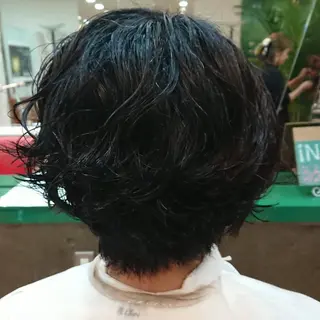 ショート パーマ 原 萌香のヘアスタイル