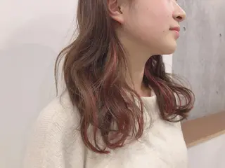 ミディアム カラー ヘアアレンジ 🦋美髪/エクステ 🦋アベイクミのヘアスタイル