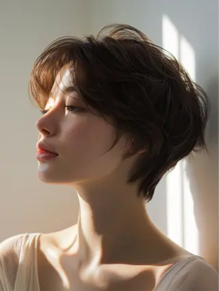 ショート カラー ショート/ボブ専門 宮脇美奈/南船場のヘアスタイル