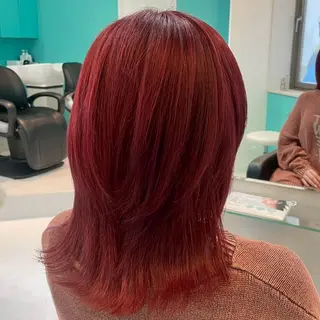 ミディアム カラー Natsuki🤍 透明感×艶カラー🫧のヘアスタイル