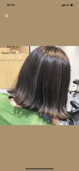 ミディアム カラー 岩戸 新のヘアスタイル