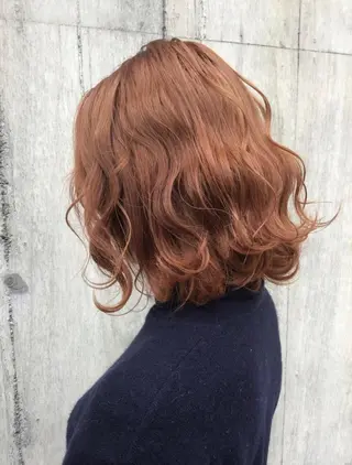 セミロング カラー 髪質改善🫧ベージュ 椙山 響のヘアスタイル