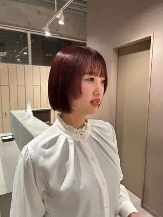 ショート カラー ミディアムヘア Chifumiのヘアスタイル