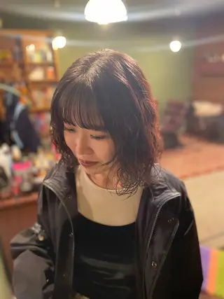 ミディアム パーマ PATH-hair. storeのヘアスタイル