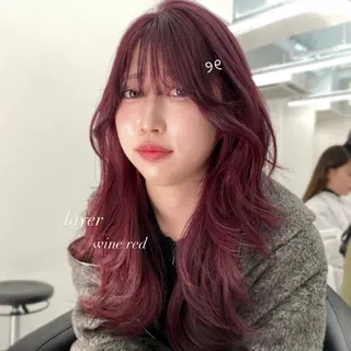 セミロング MOE 福岡韓国ヘア✧︎のヘアスタイル