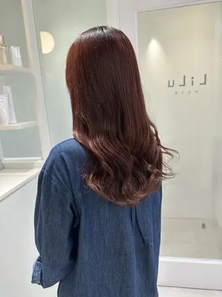 ミディアム カラー お洒落パーマ/ 艶カラー/michiのヘアスタイル