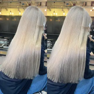 ロング カラー ヘアアレンジ 色気グレージュ 🤍kosuke🤍のヘアスタイル