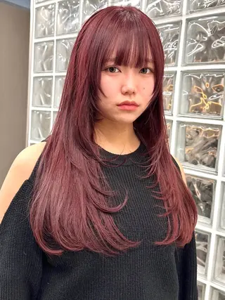 ロング カラー 酒井 竜也のヘアスタイル