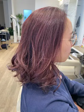 セミロング 清水 有紗のヘアスタイル