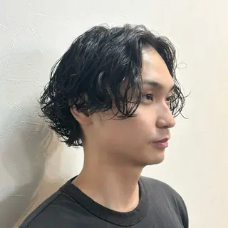 パーマ メンズ Haruka韓国風 似合わせカット♡のヘアスタイル