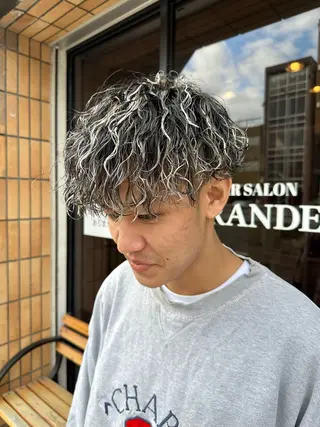 カラー パーマ メンズ ハヤシカズキ/カラー ✂/メンズパーマのヘアスタイル