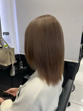 ミディアム カラー YUDU🍊 germe/ジェルムのヘアスタイル