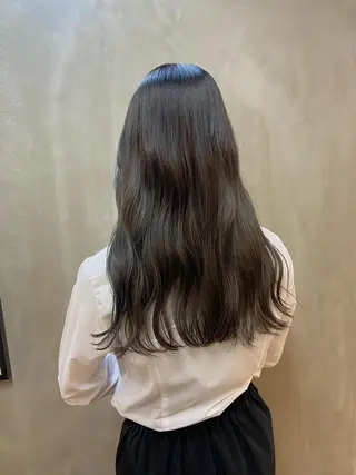 セミロング カラー esu 心斎橋店所属・mana／ブリーチ なし／ベージュ／暖色のヘアスタイル