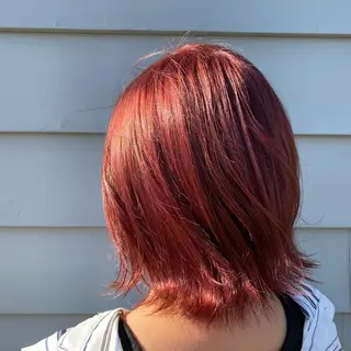 ミディアム カラー Kazaoka Saraのヘアスタイル