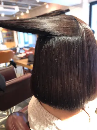 ミディアム 韓国風カット/ 髪質改善 黒崎のヘアスタイル