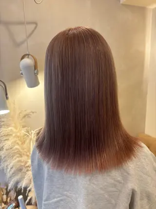 ミディアム カラー 暖色/ミルクティー/ レイヤー/yuriaのヘアスタイル