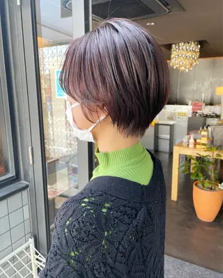 ショート カラー Happiness 河原町店所属・Happiness: 大前紗弥🎀.⋆のヘアスタイル